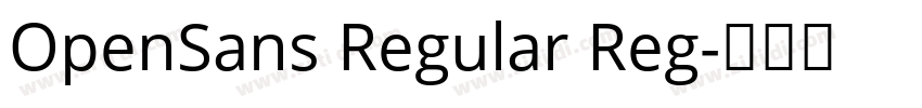 OpenSans Regular Reg字体转换